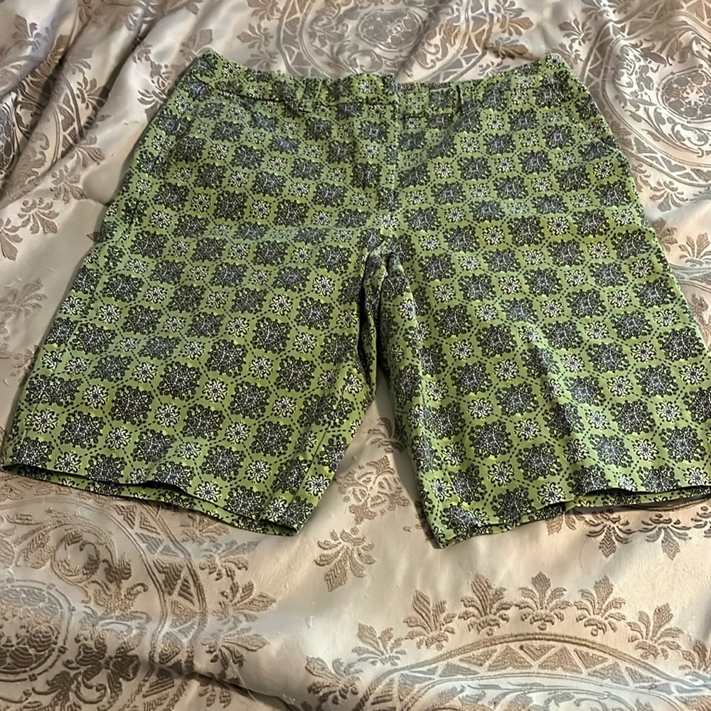 Talbots shorts, women’s size 6, green with cool design